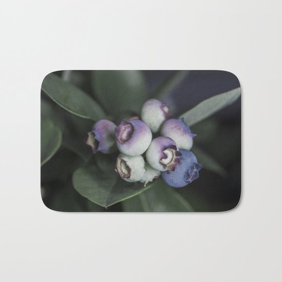 Blueberries ripening Bath Mat