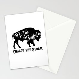 Be the Buffalo Charge the Storm Stationery Card