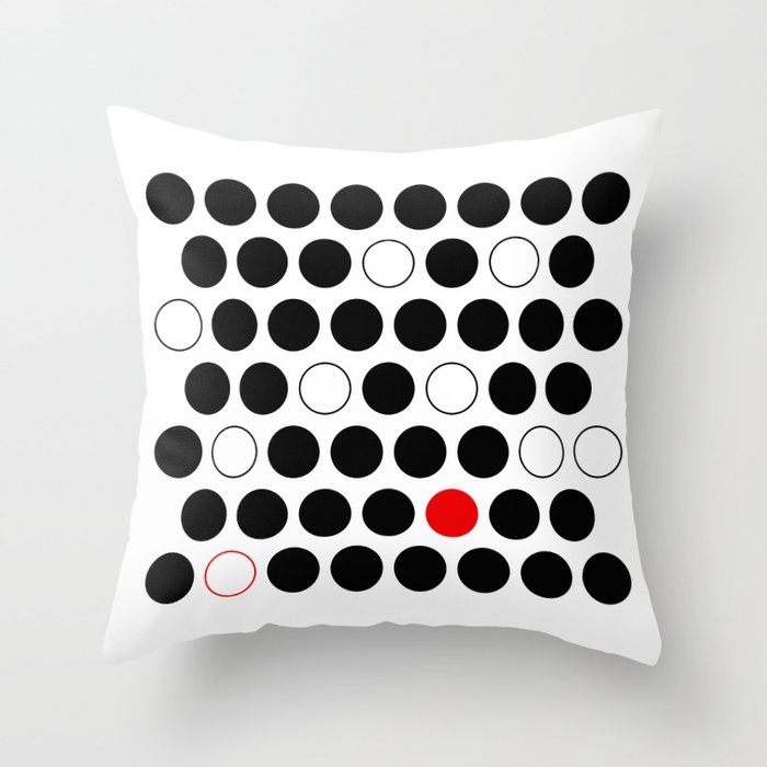 Dare To Be Different - Abstract, minimalist design Throw Pillow