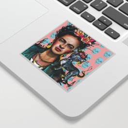 Frida + Perrito Sticker