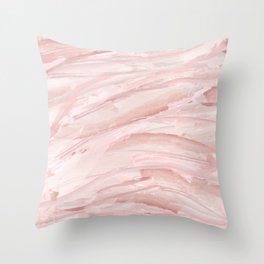 Pink watercolor Throw Pillow
