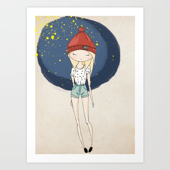Ange - Fashion illustration Art Print