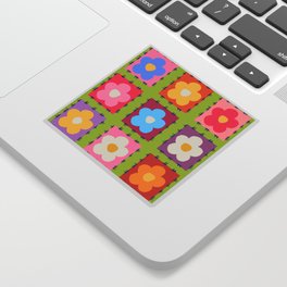 Flower pattern tiles Sticker