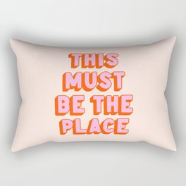 This Must Be The Place: The Peach Edition Rectangular Pillow
