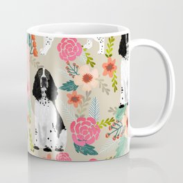 English Springer Spaniel dog breed florals dog gifts for dog lovers dog breeds Coffee Mug