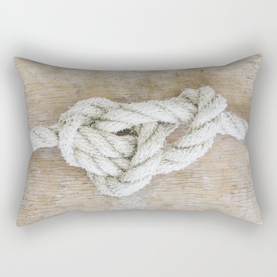Knot on driftwood Rectangular Pillow