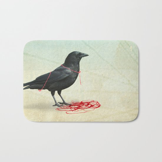 freedom _ black crow Bath Mat