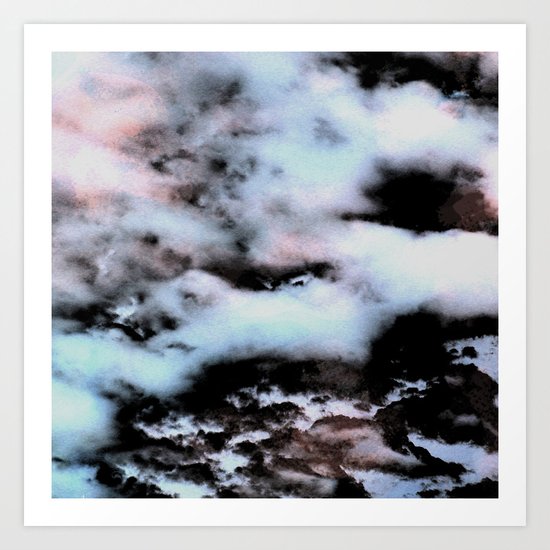 Ice and Smoke Art Print