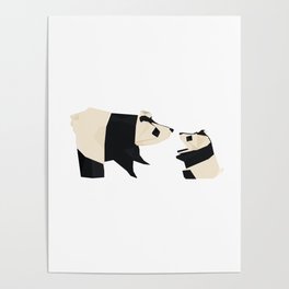 Origami Giant Panda Poster