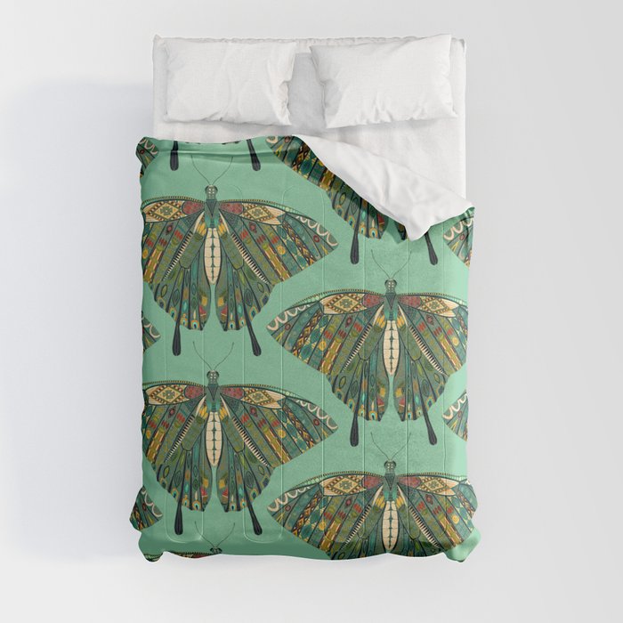 swallowtail butterfly emerald Comforter