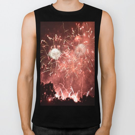 Fireworks1 Biker Tank