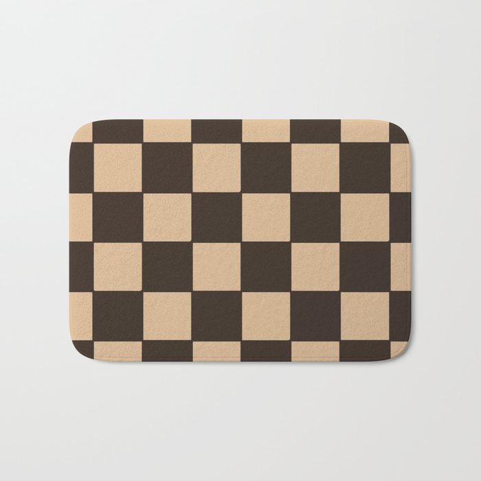 Classic Chess (King, Queen, Checkmate). Bath Mat