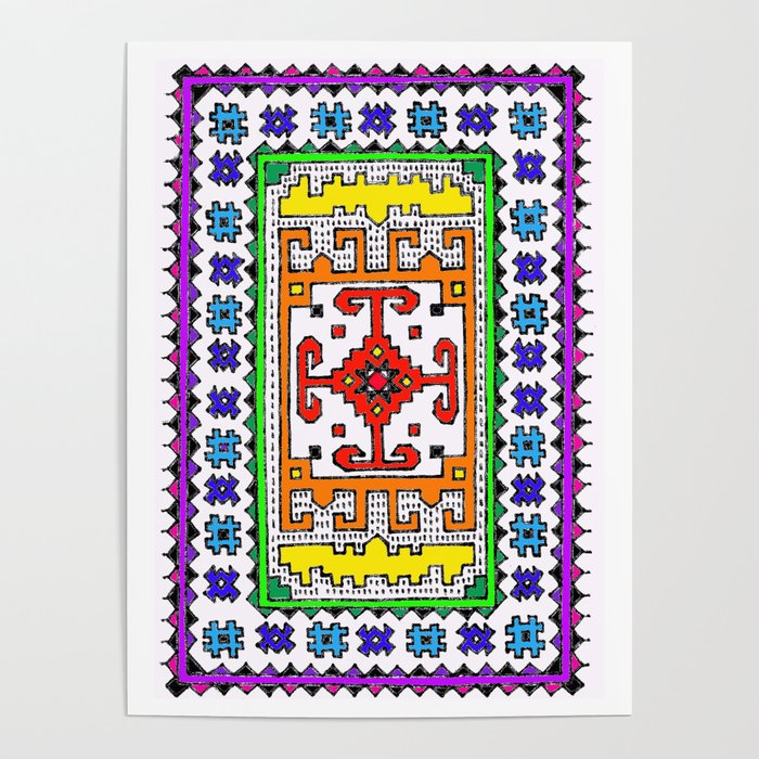 Bohemian rug 24. Poster
