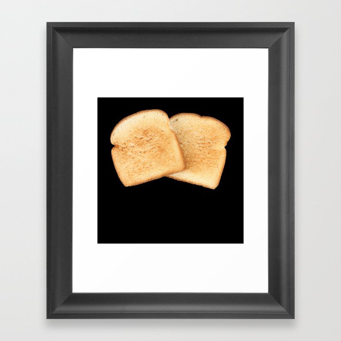 Toasted Toast Bread, A Slice Of Toast Bread, Framed Art Print