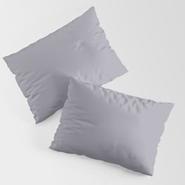 Pantone Lilac Gray 16-3905 Trendy Earth Tone Solid Color Pillow Sham
