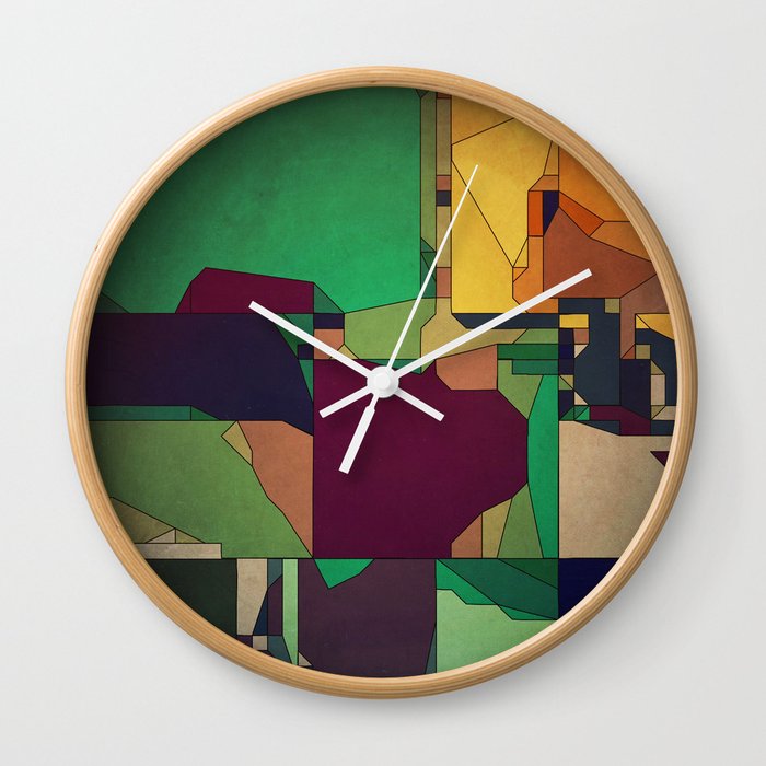 Patchwork of Color Wall Clock