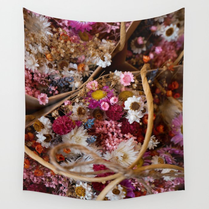 Wildflower Bouquet Wall Tapestry