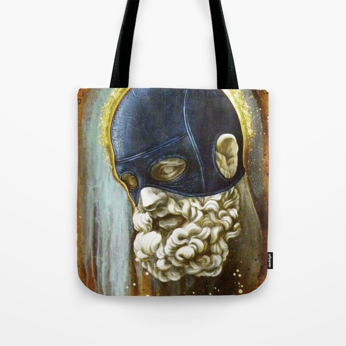 "Masked Hercules" Tote Bag