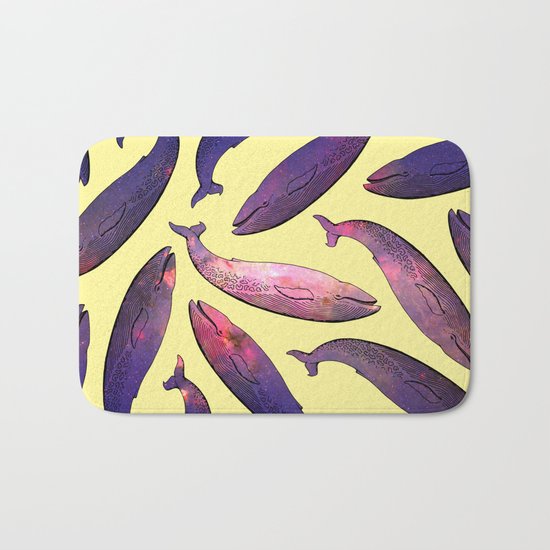 whales are the universe Bath Mat