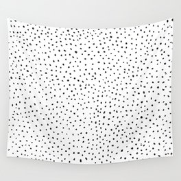 Dotted White & Black Wall Tapestry