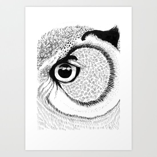 Owl Eye Art Print