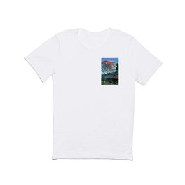 'June Night, Fjord Lakeside, in the Garden' alpine landscape painting by Nikolai Astrup T Shirt
