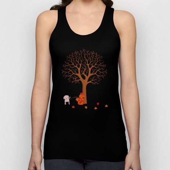the fall and dog Unisex Tank Top