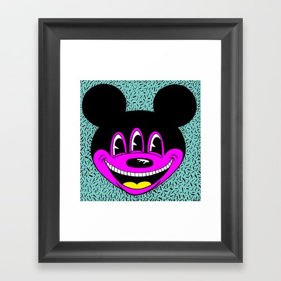 ANOTHER MICKEYES. (Yellow Tongue). Framed Art Print