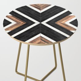 Urban Tribal Pattern No.1 - Concrete and Wood Side Table