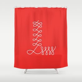 Alphabet Drop Caps Series- L Shower Curtain