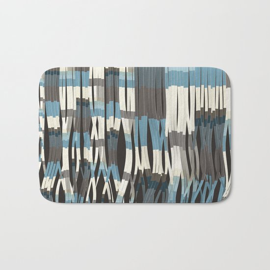 Abstract Graphic Ribbons Bath Mat