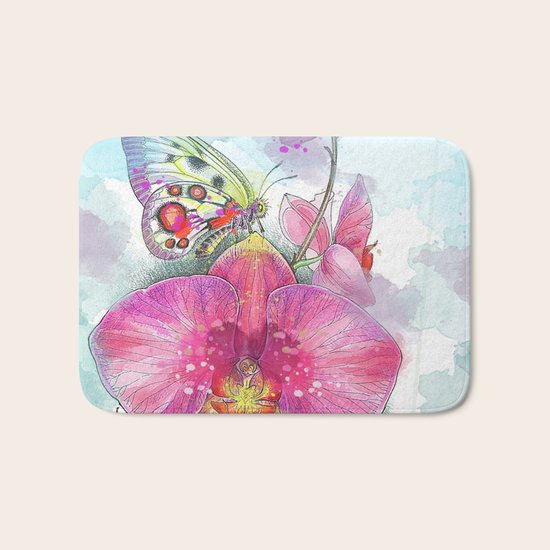 Orchids 03 Bath Mat