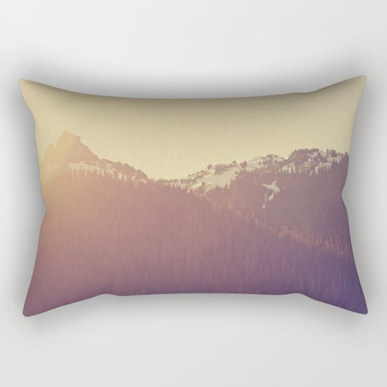 Sunrise over the Mountains Rectangular Pillow