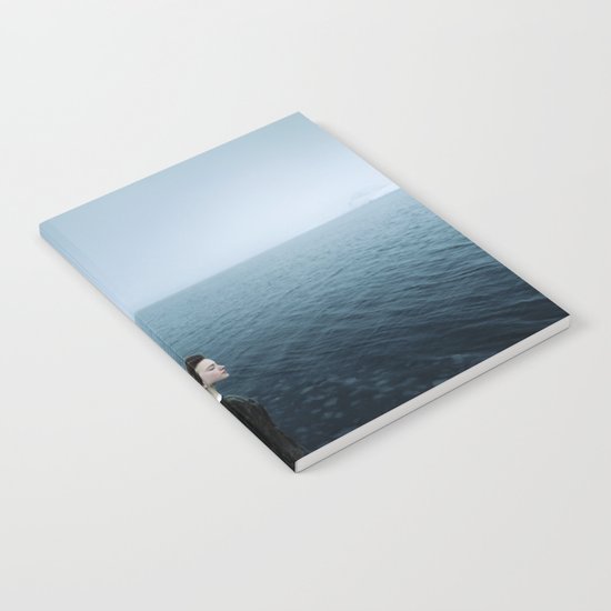 Girl ocean ice mountain Notebook