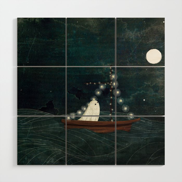 Ghost Boat Ride Wood Wall Art