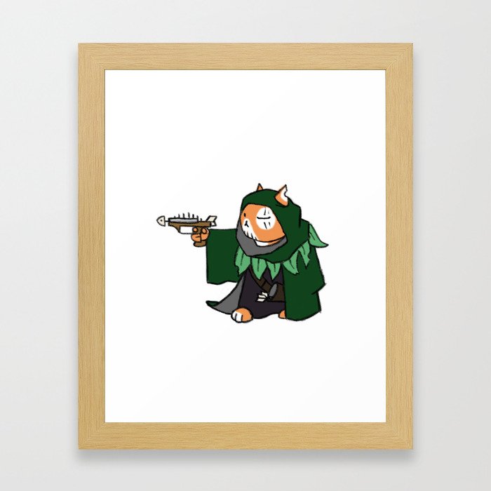 Cat Hunter Framed Art Print