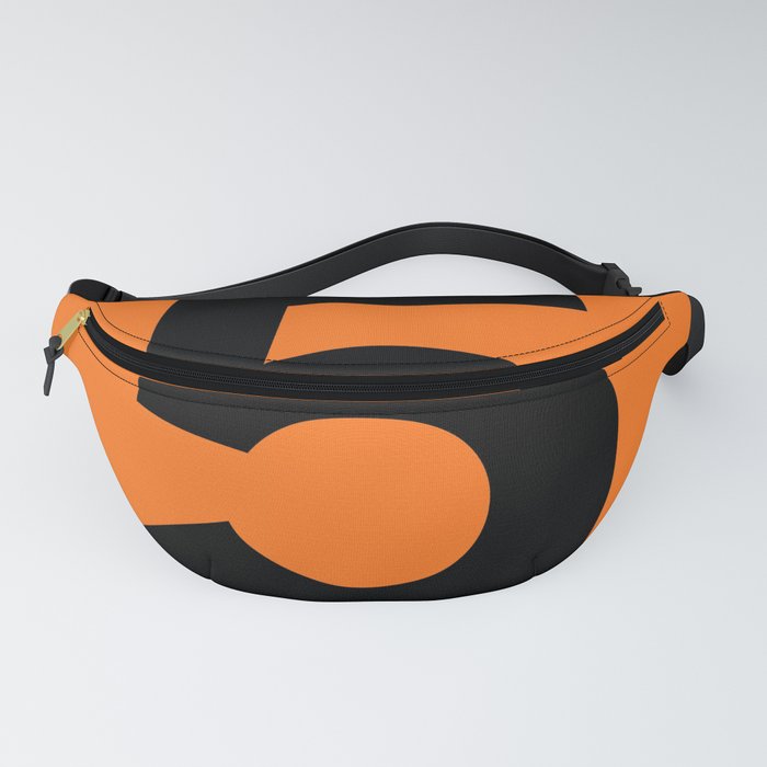 Number 5 (Black & Orange) Fanny Pack