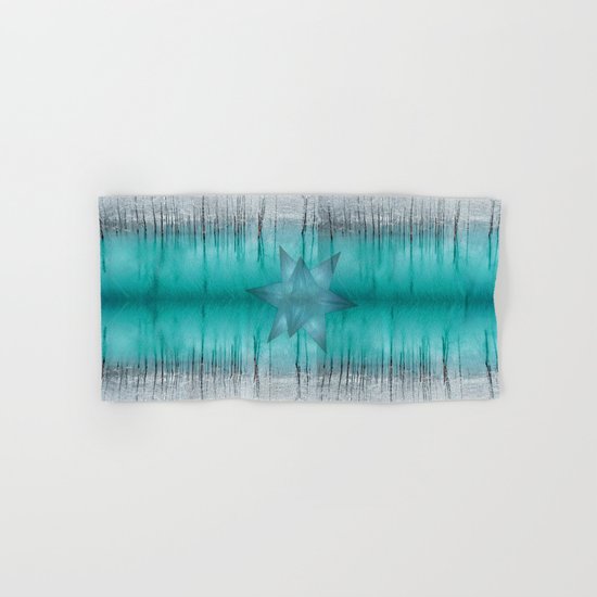 Crystal frozen star forest Hand & Bath Towel