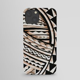 Polynesian Tapa Pattern iPhone Case