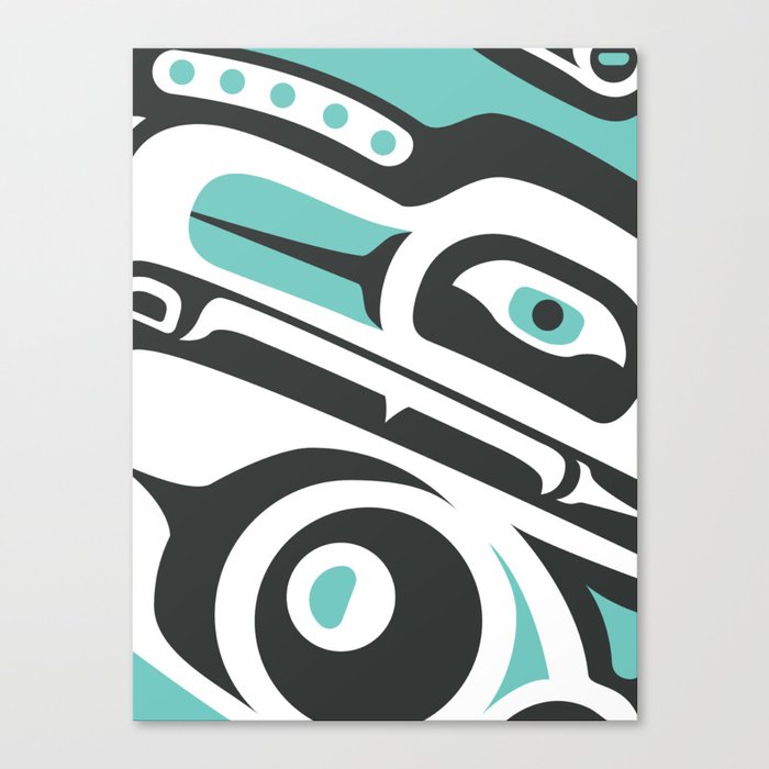 Form Line | Pacific Northwest Native American Design Canvas Print