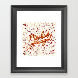 Mischief Managed v2 Framed Art Print