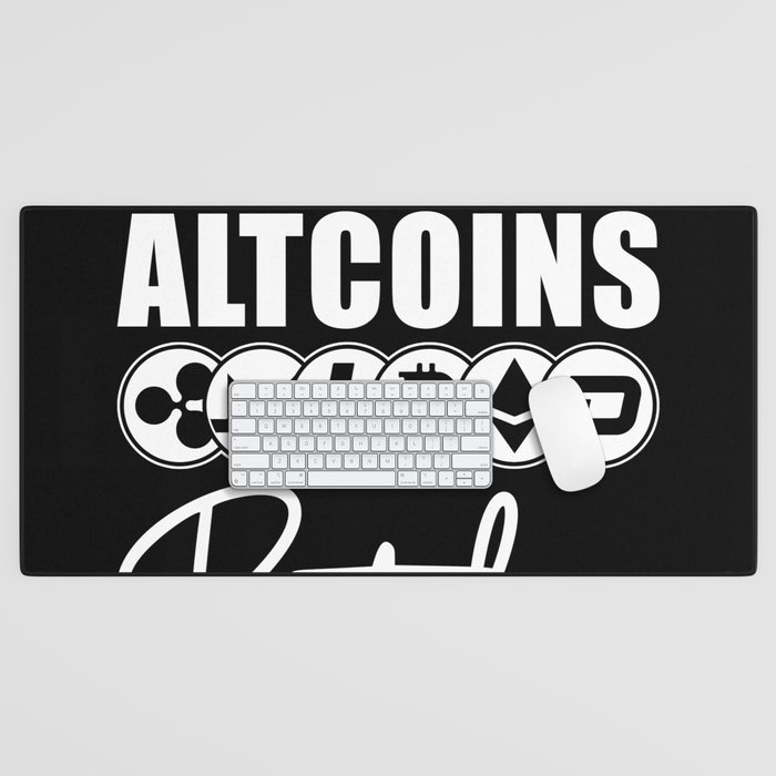 Altcoins Gangster Cryptocurrency Coin Gift Desk Mat