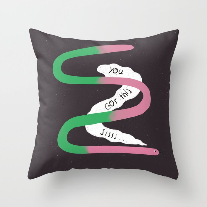 Supportive Snake Throw Pillow
