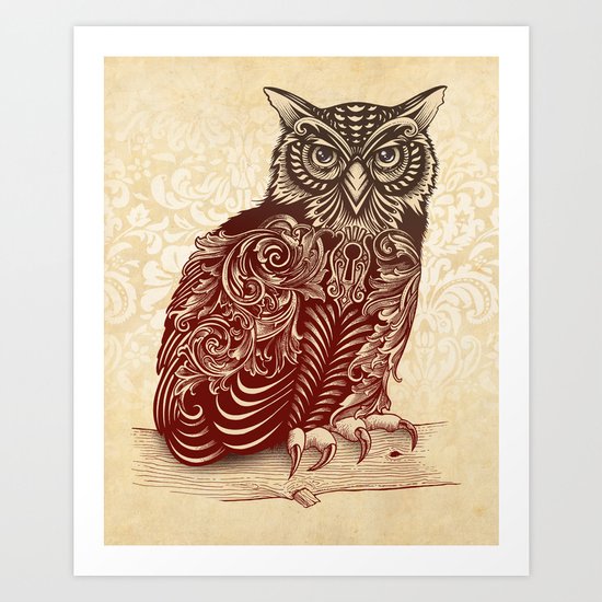 Most Ornate Owl Art Print