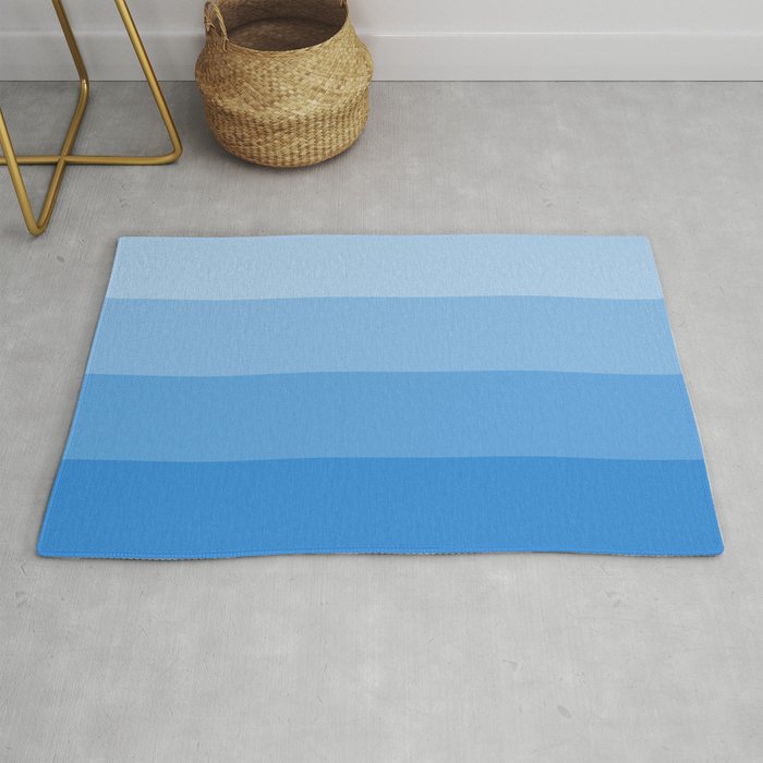 Four Shades Of Light Blue Rug By Shelleyylstart Four Shades Of Light Blue Rug By Shelleyylstart