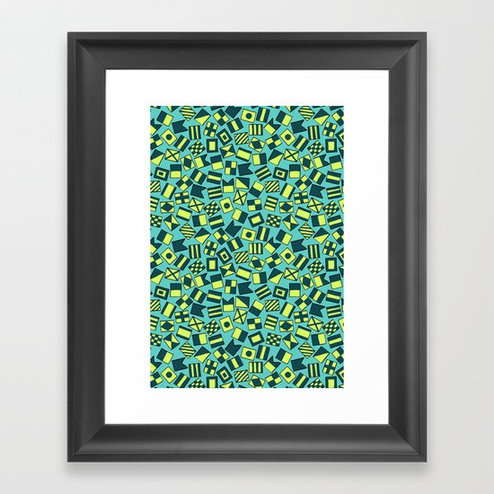 maritime signal i Framed Art Print