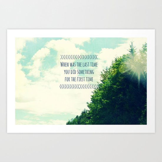 The Last Time Art Print