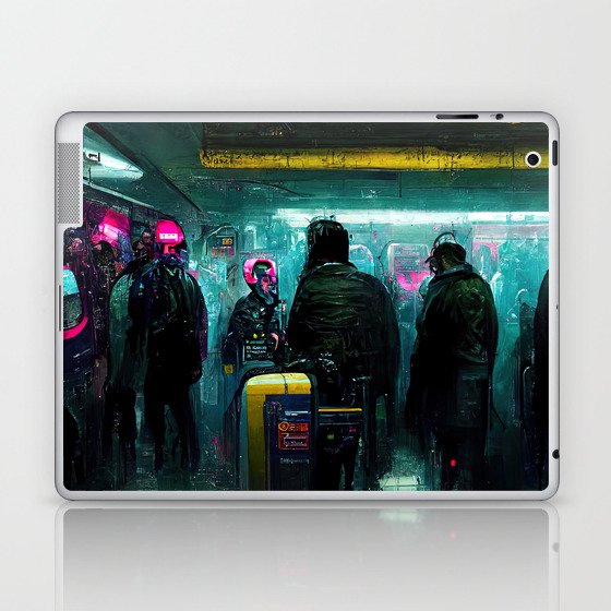 Cyberpunk Subway Laptop & iPad Skin