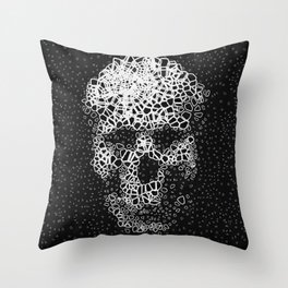 Weird Skull Throw Pillow