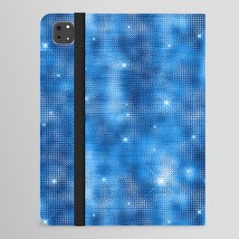 Glam Royal Blue Diamond Shimmer Glitter iPad Folio Case